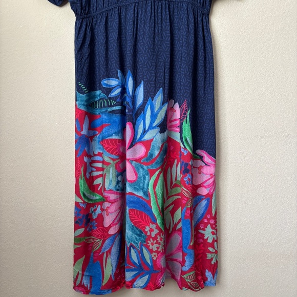 Anthropologie Bl-nk London Boho Floral Printed Tatiana Kaftan - Picture 13 of 14